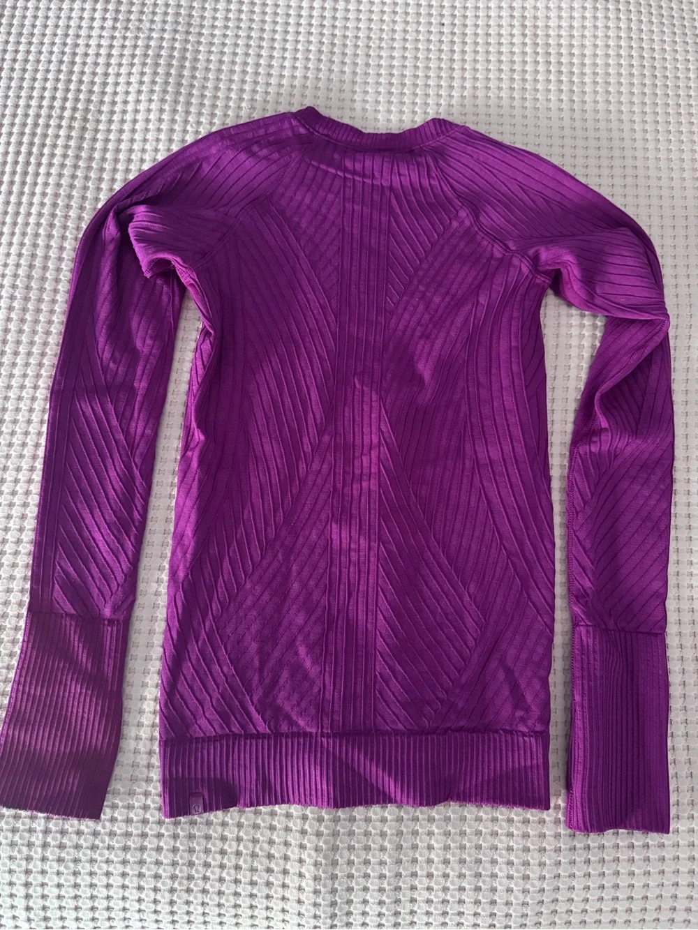 Purple Ribbed Long-Sleeve Women's Sweater-Lululemon- size 4